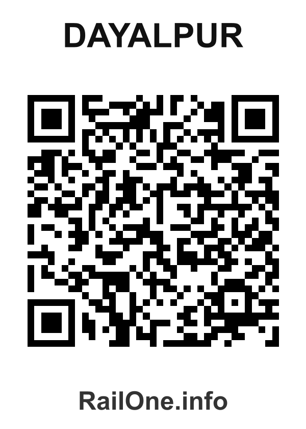 RailOne QR Code for Dayalpur station