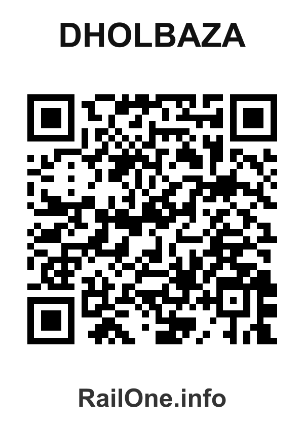 RailOne QR Code for Dholbaza station