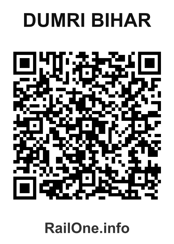 RailOne QR Code for Dumri Bihar station