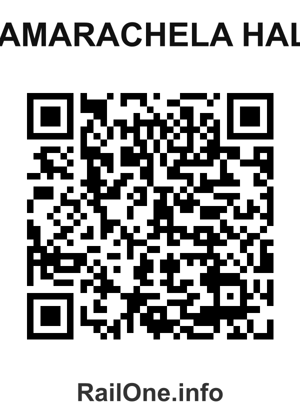 RailOne QR Code for Damarachela Halt station