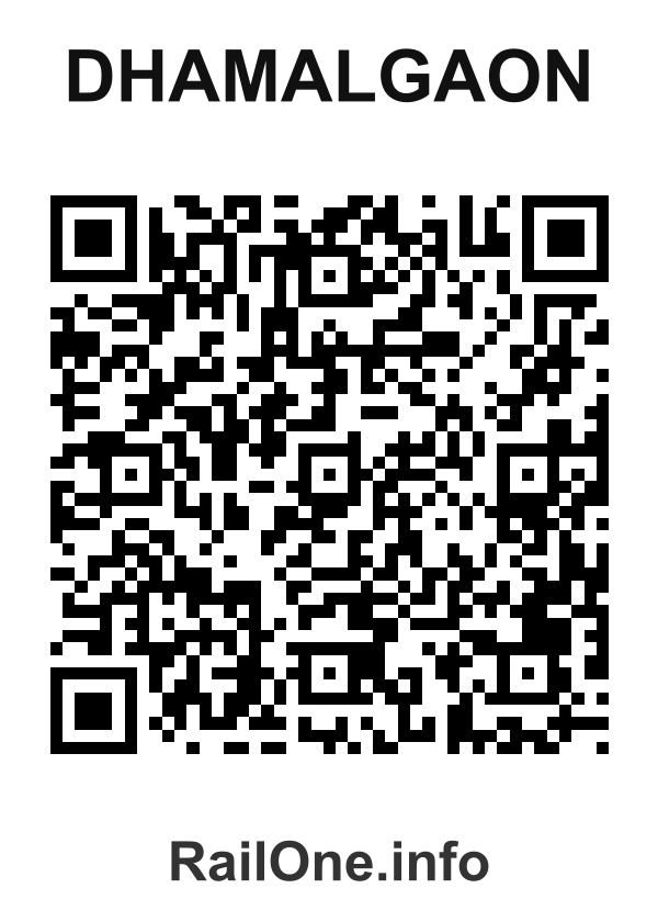 RailOne QR Code for Dhamalgaon station