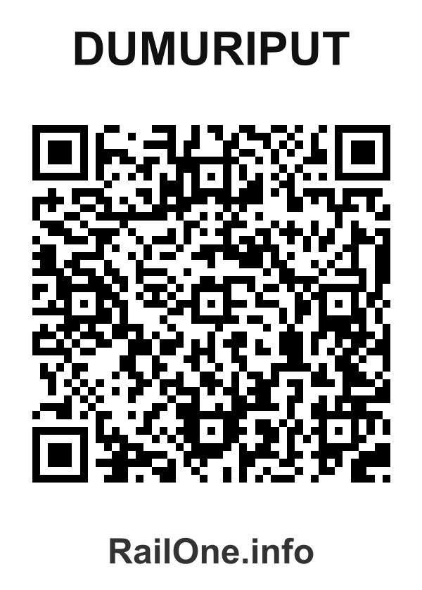 RailOne QR Code for Dumuriput station