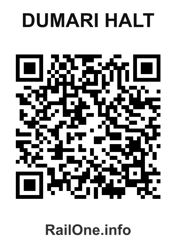 RailOne QR Code for Dumari Halt station