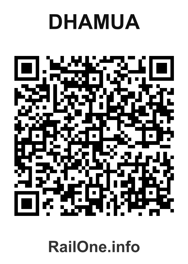 RailOne QR Code for Dhamua station