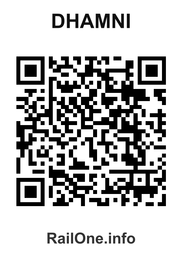 RailOne QR Code for Dhamni station