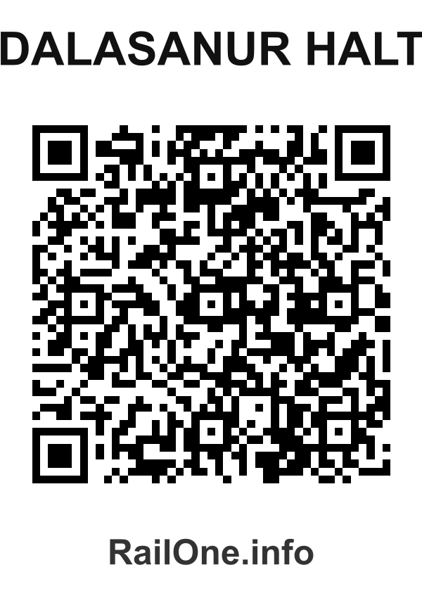 RailOne QR Code for Dalasanur Halt station