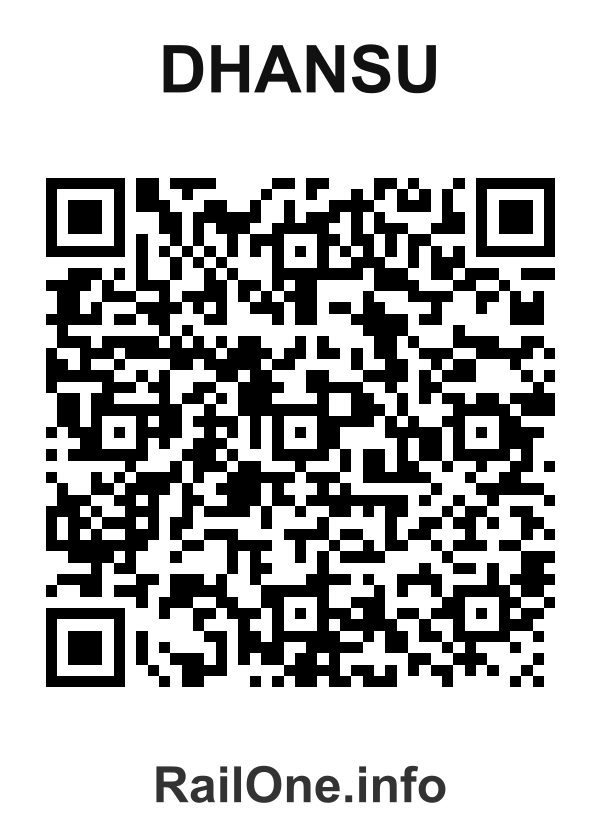 RailOne QR Code for Dhansu station