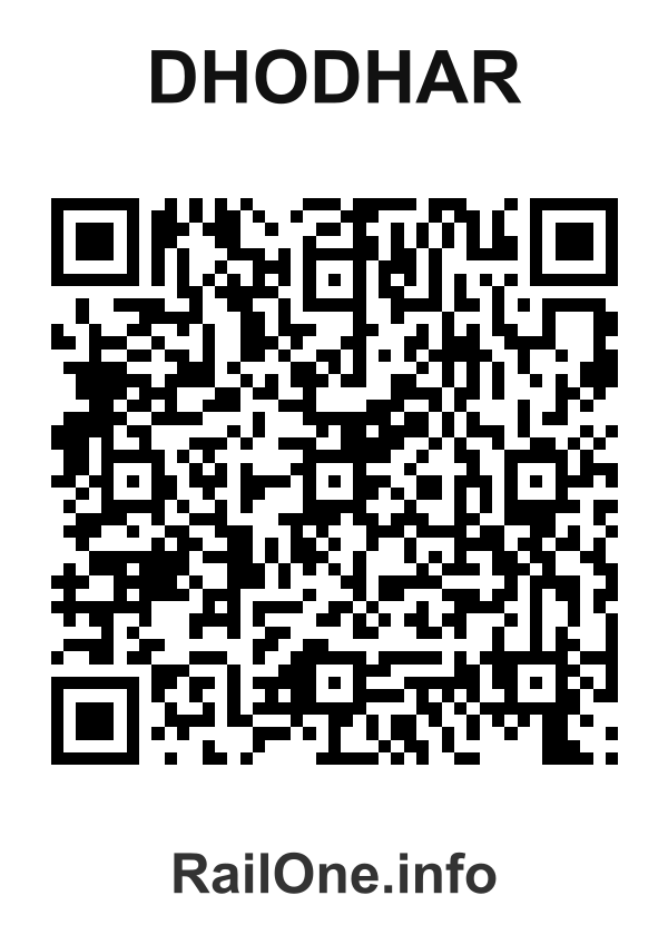 RailOne QR Code for Dhodhar station