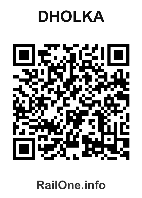 RailOne QR Code for Dholka station
