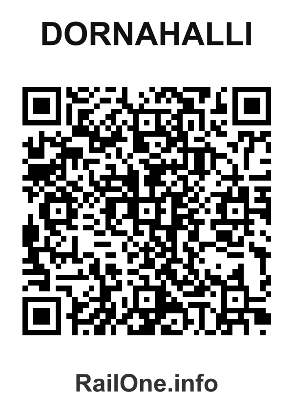 RailOne QR Code for Dornahalli station