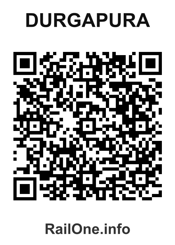RailOne QR Code for Durgapura station