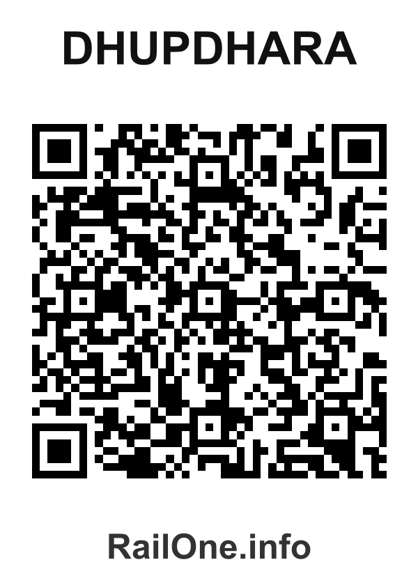 RailOne QR Code for Dhupdhara station