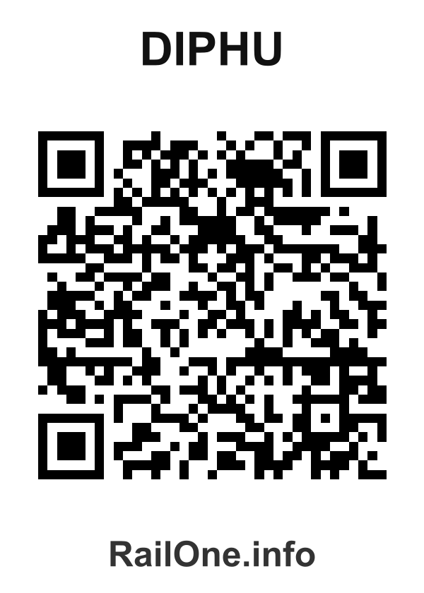 RailOne QR Code for Diphu station