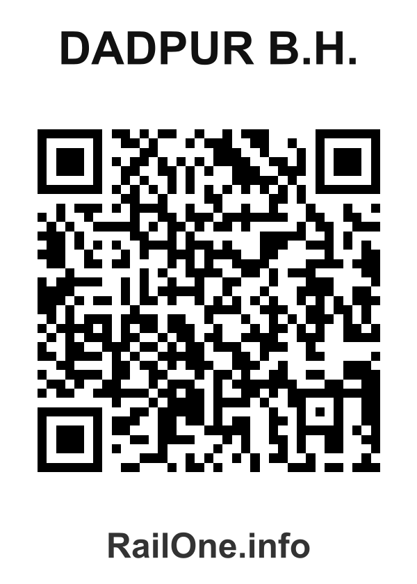 RailOne QR Code for Dadpur B.h. station