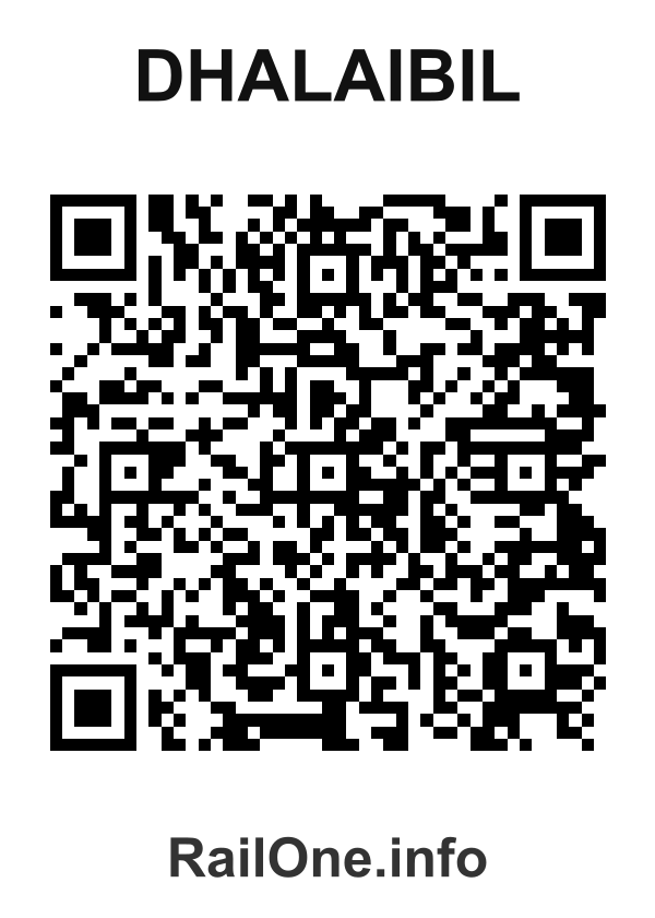 RailOne QR Code for Dhalaibil station