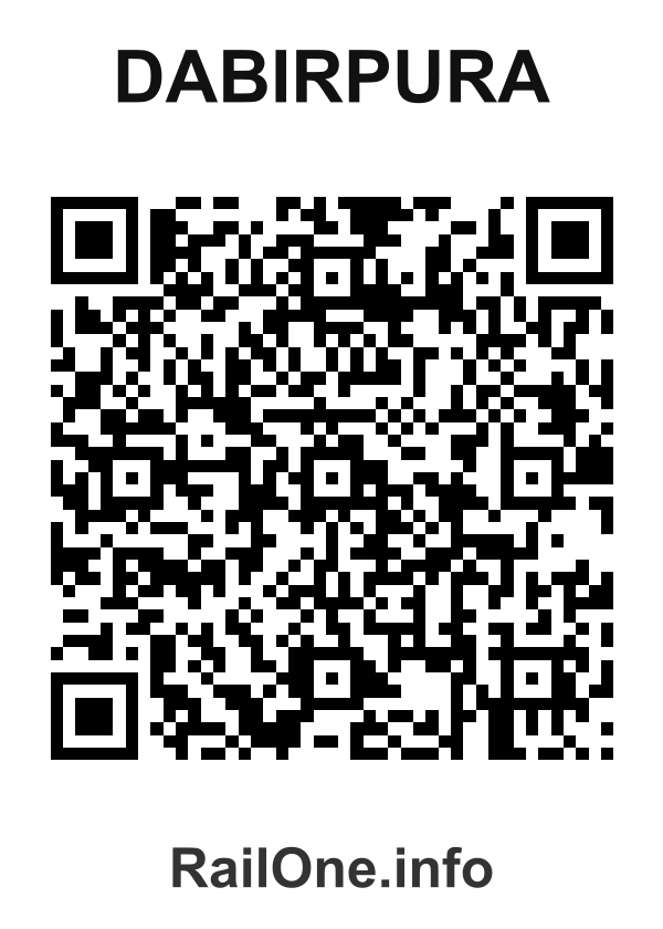 RailOne QR Code for Dabirpura station