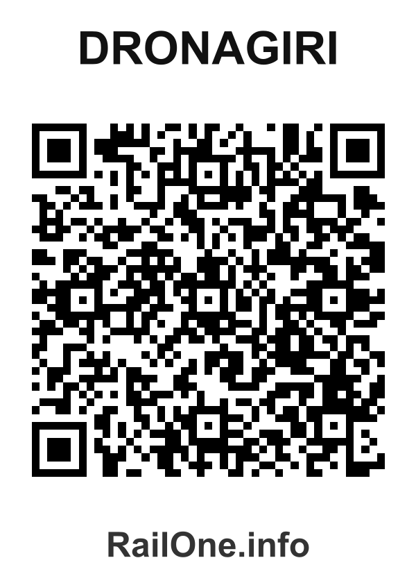 RailOne QR Code for Dronagiri station