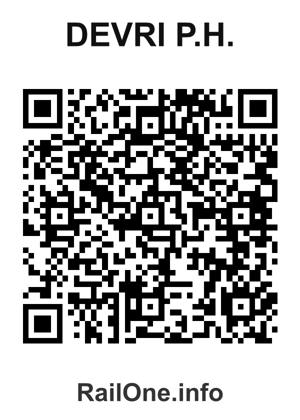 RailOne QR Code for Devri P.h. station