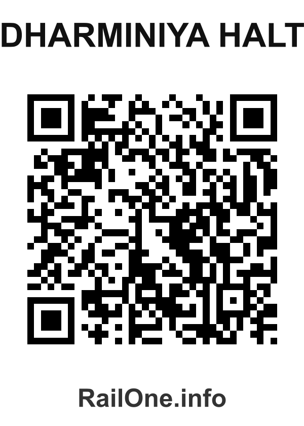 RailOne QR Code for Dharminiya Halt station