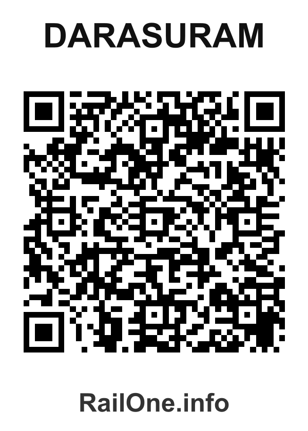 RailOne QR Code for Darasuram station