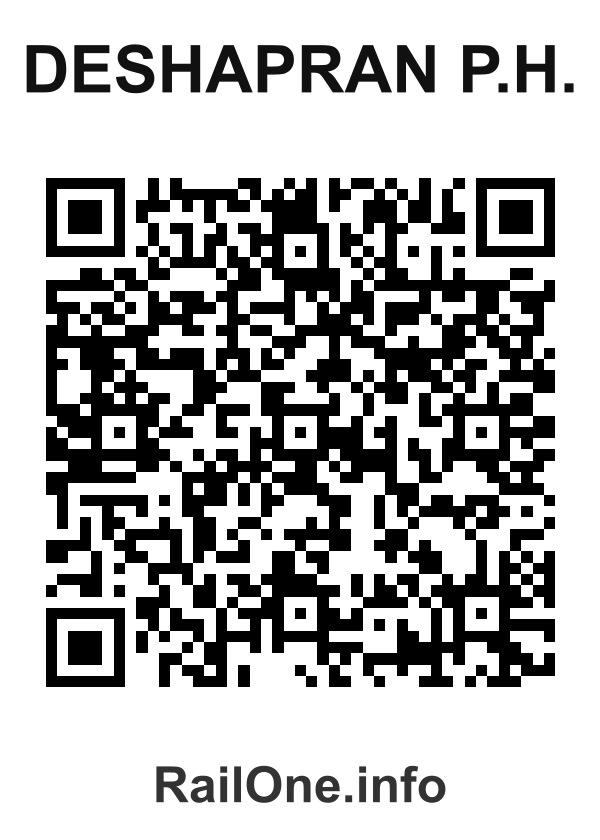 RailOne QR Code for Deshapran P.h. station