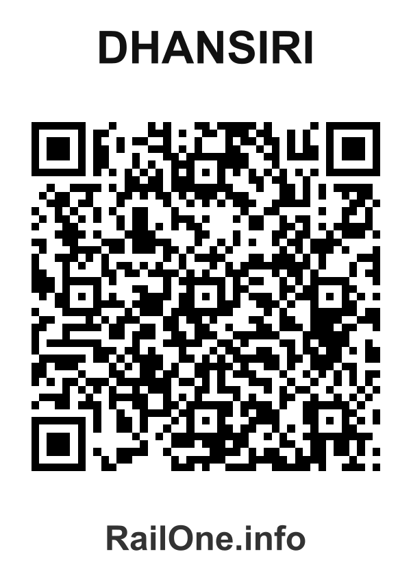 RailOne QR Code for Dhansiri station