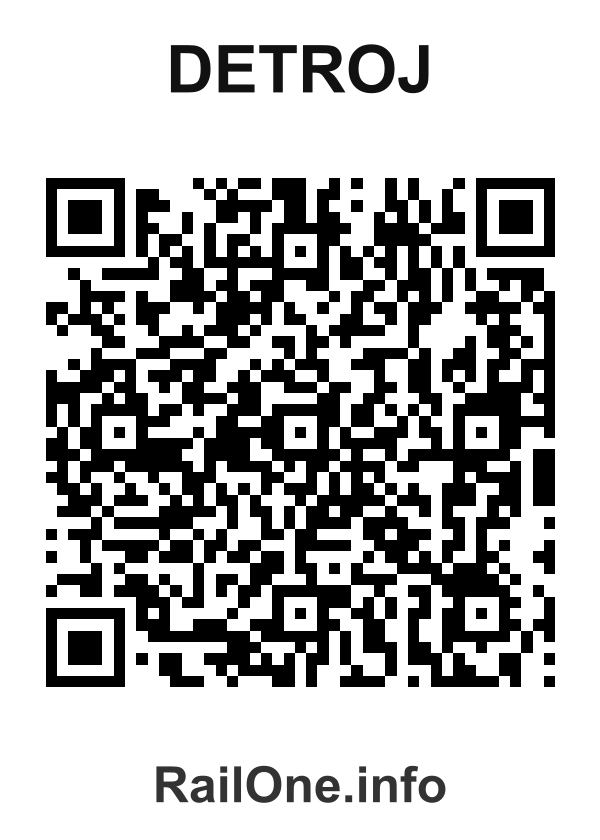 RailOne QR Code for Detroj station