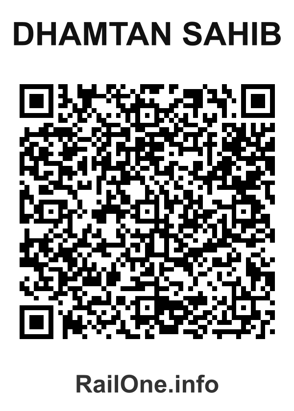 RailOne QR Code for Dhamtan Sahib station