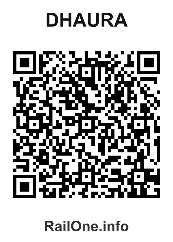 RailOne QR Code for Dhaura station