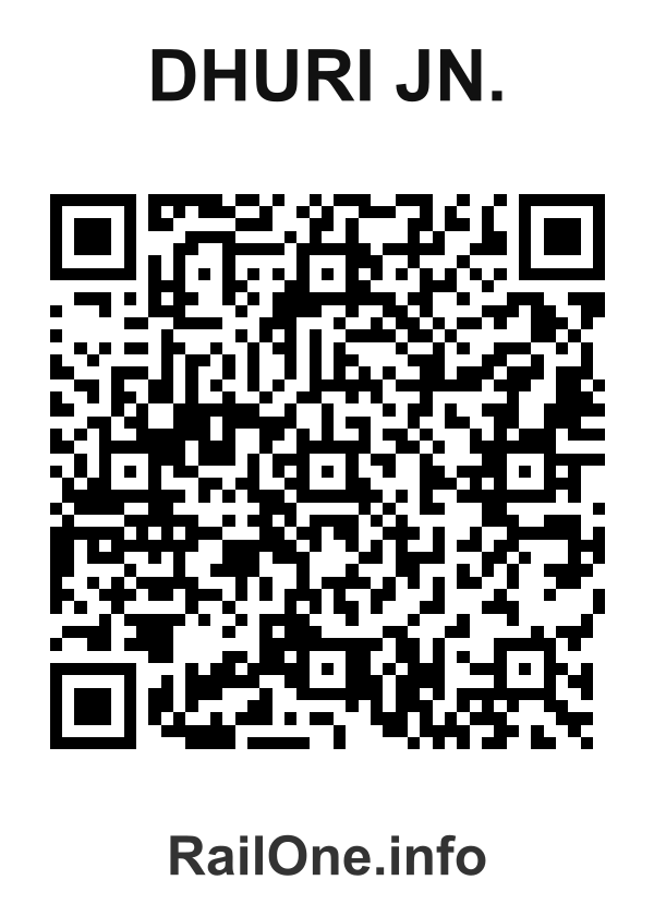 RailOne QR Code for Dhuri Jn. station