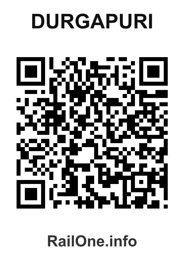 RailOne QR Code for Durgapuri station