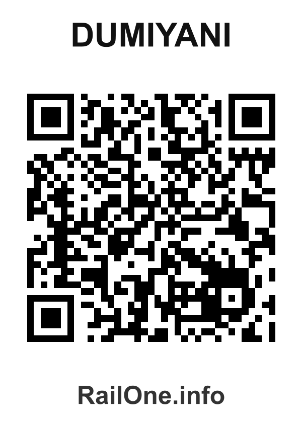 RailOne QR Code for Dumiyani station