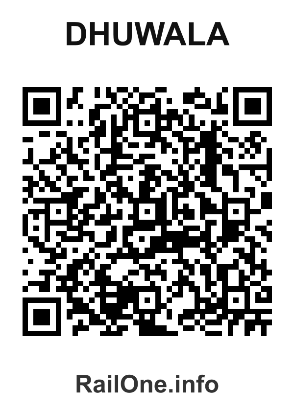 RailOne QR Code for Dhuwala station