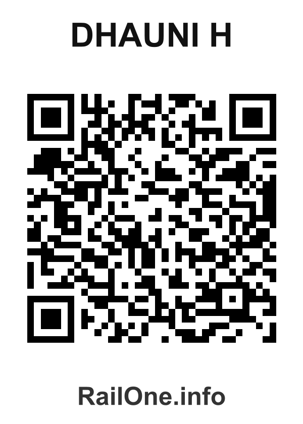 RailOne QR Code for Dhauni H station