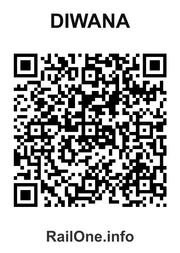 RailOne QR Code for Diwana station