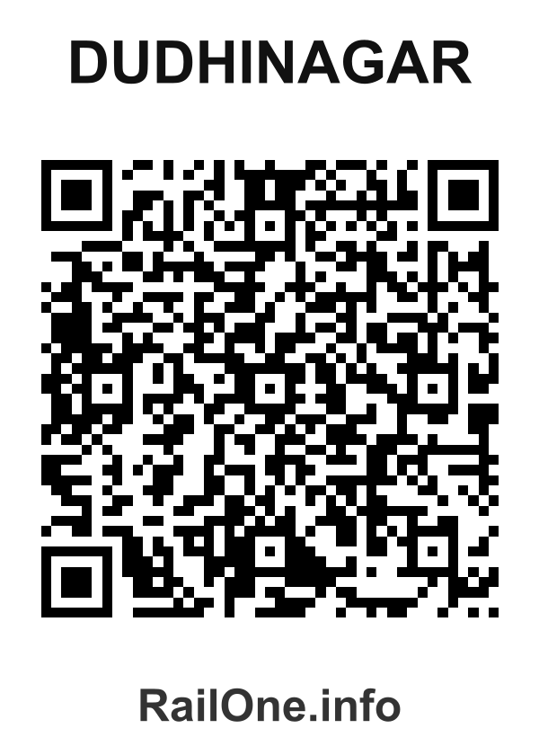 RailOne QR Code for Dudhinagar station