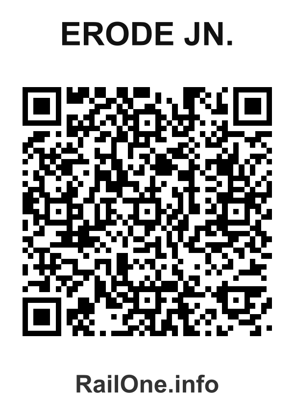 RailOne QR Code for Erode Jn. station