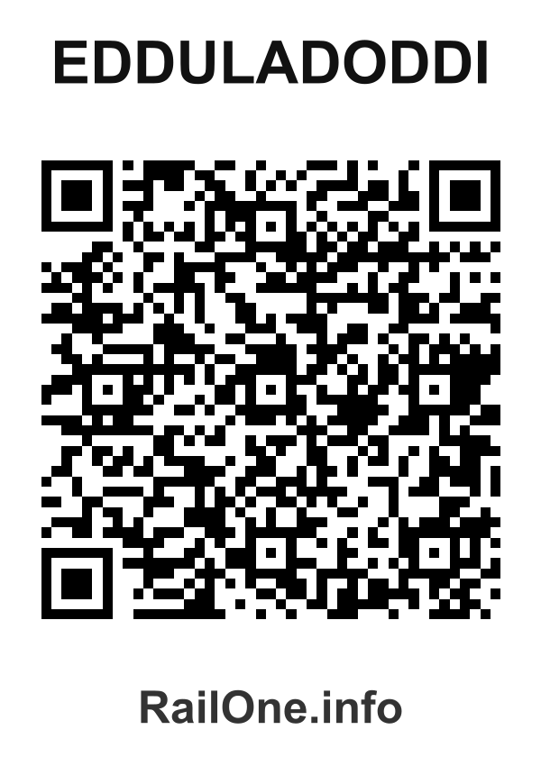 RailOne QR Code for Edduladoddi station