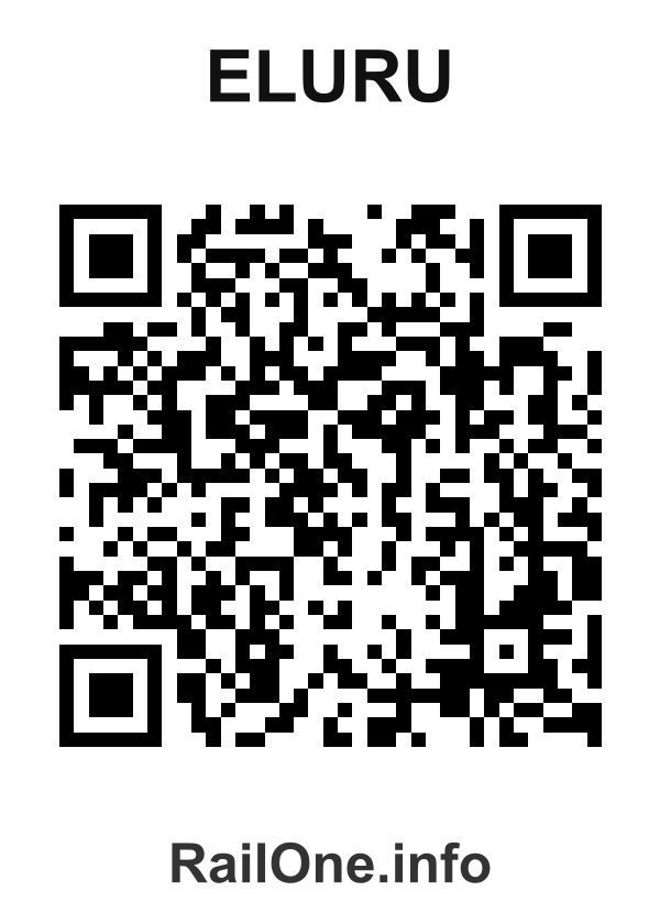 RailOne QR Code for Eluru station