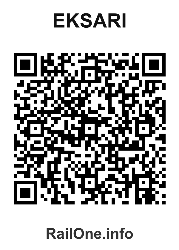 RailOne QR Code for Eksari station