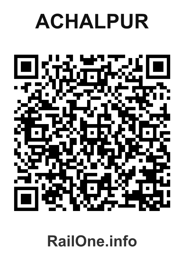 RailOne QR Code for Achalpur station