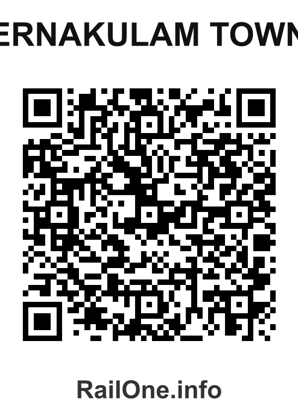 RailOne QR Code for Ernakulam Town station