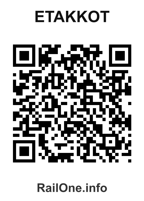 RailOne QR Code for Etakkot station