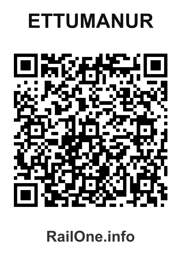 RailOne QR Code for Ettumanur station