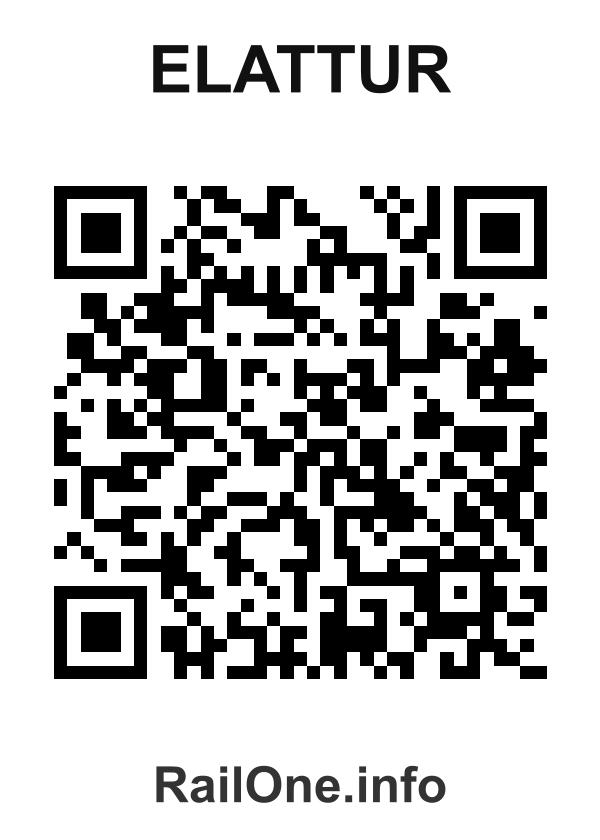 RailOne QR Code for Elattur station