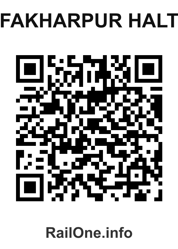 RailOne QR Code for Fakharpur Halt station