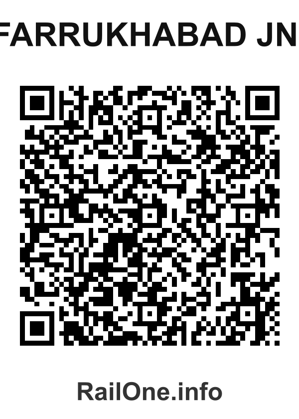 RailOne QR Code for Farrukhabad Jn. station