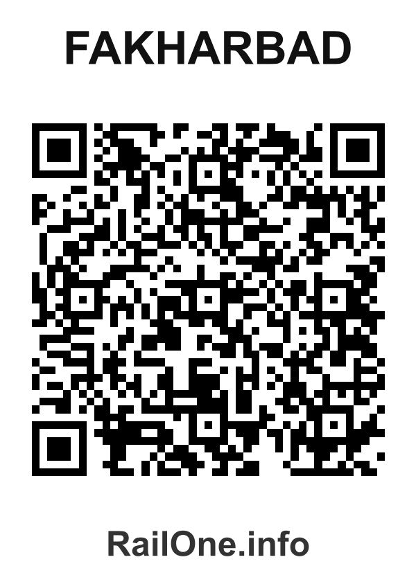 RailOne QR Code for Fakharbad station