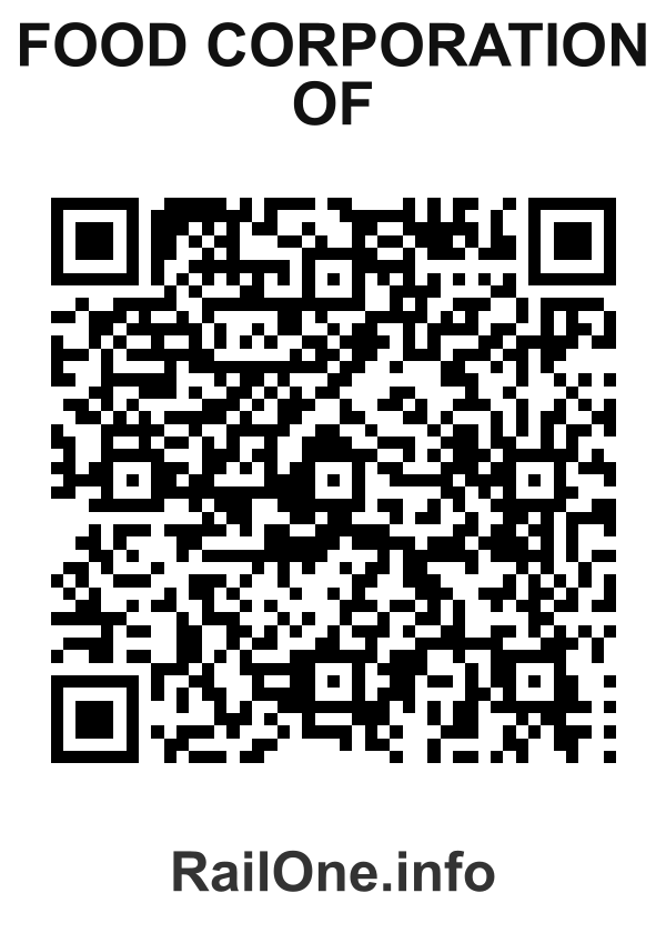RailOne QR Code for Food Corporation Of station