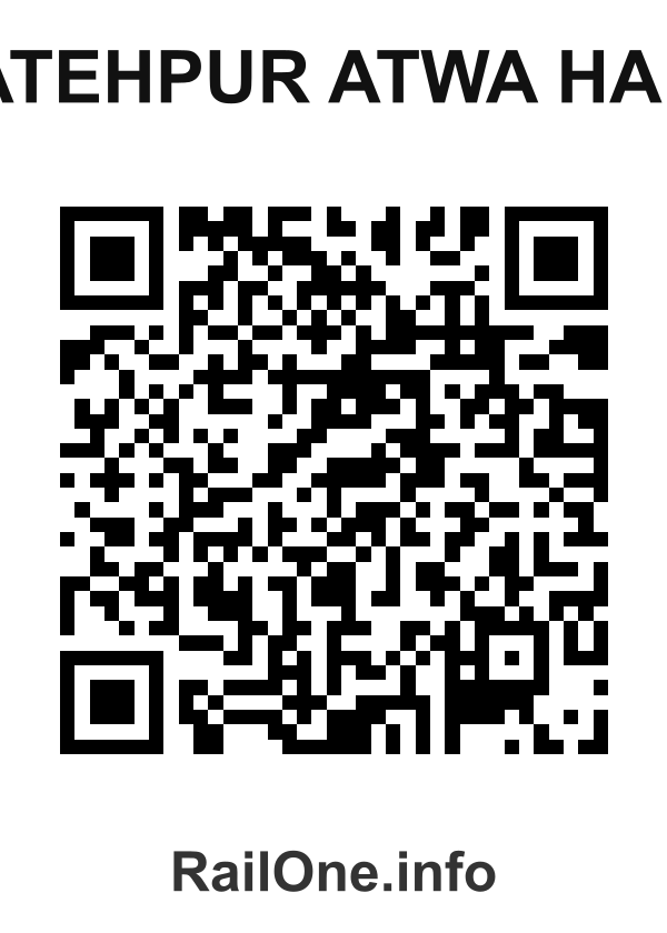 RailOne QR Code for Fatehpur Atwa Halt station